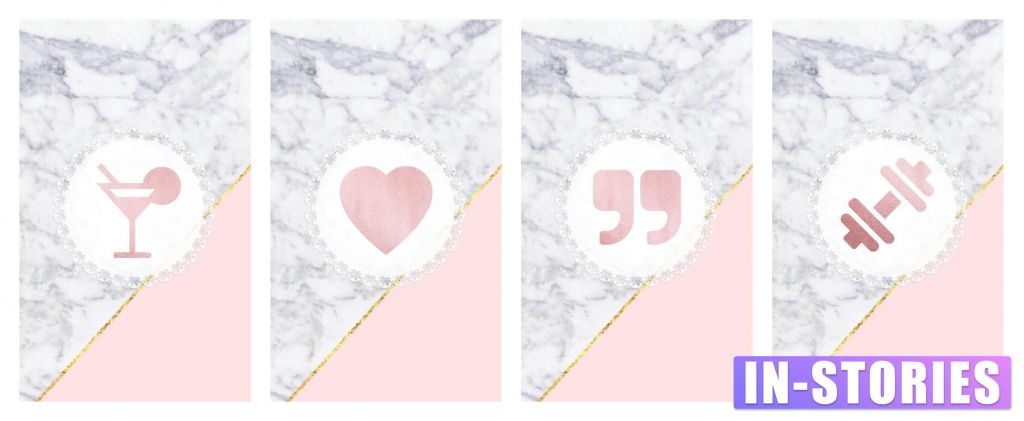 9 Marble And Pink Stories Highlight Images For Instagram Free Highlights Covers For Stories